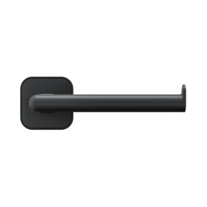 Schwarzer Tiger Carv Toilettenpapierhalter ohne Deckel, L-Form für Badezimmer.