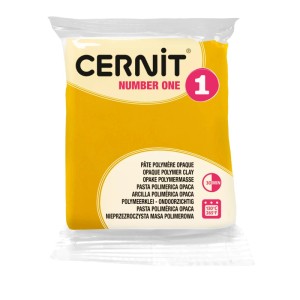 Cernit Modelliermasse Number One Gelb 56 g Ofenhärtend