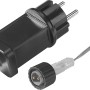 Netzteil und Stecker für LED Büschellichterkette mit Sternen, geeignet für den Außenbereich.