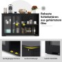 Costway Buffetschrank Aufbewahrungsschrank Schwarz 107 x 33 x 64 cm_6