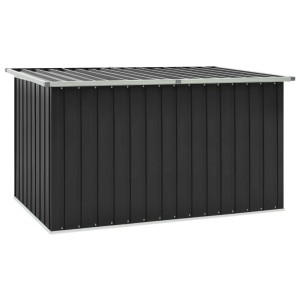furnicato Gartenbox, anthrazitfarben, 171x99x93 cm. Universalbox aus verzinktem Stahl für Garten und Terrasse.