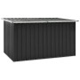 furnicato Gartenbox, anthrazitfarben, 171x99x93 cm. Universalbox aus verzinktem Stahl für Garten und Terrasse.