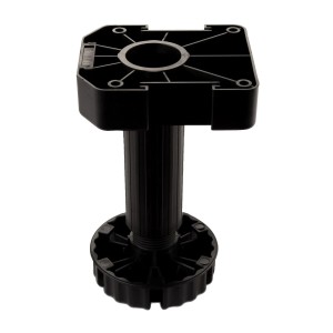SOTECH 4er Set Möbelfüße Schwarz mit Sockelhöhe 150 mm