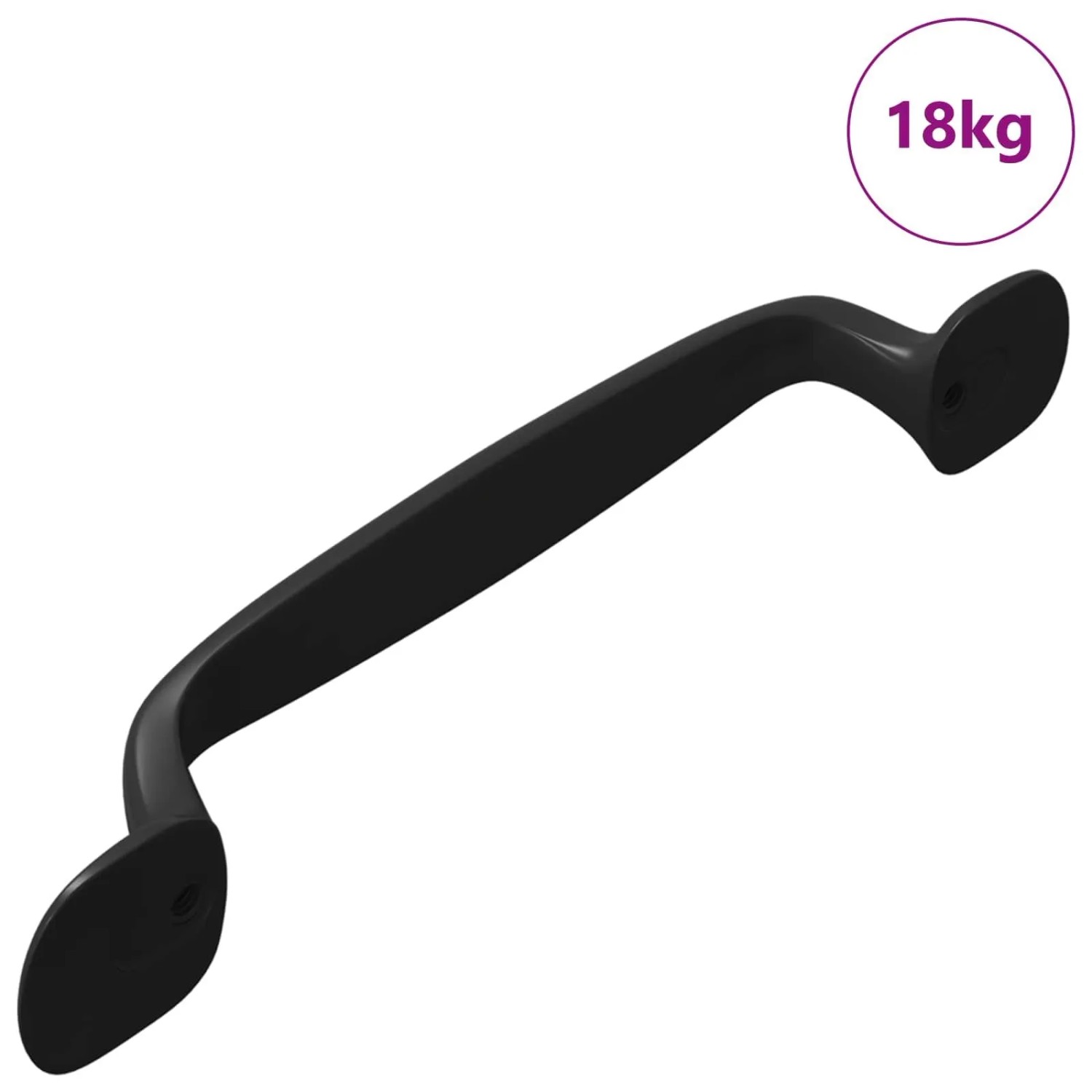 vidaXL Möbelgriff 250 Stk Schwarz 130 x 19,4 x 22,3 mm Aluminium 864694