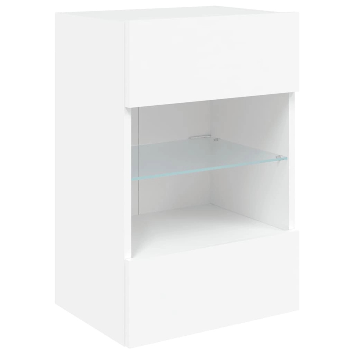 vidaXL TV-Wandschrank mit LED-Leuchten Weiß 40x30x60,5 cm 837078 günstig online kaufen