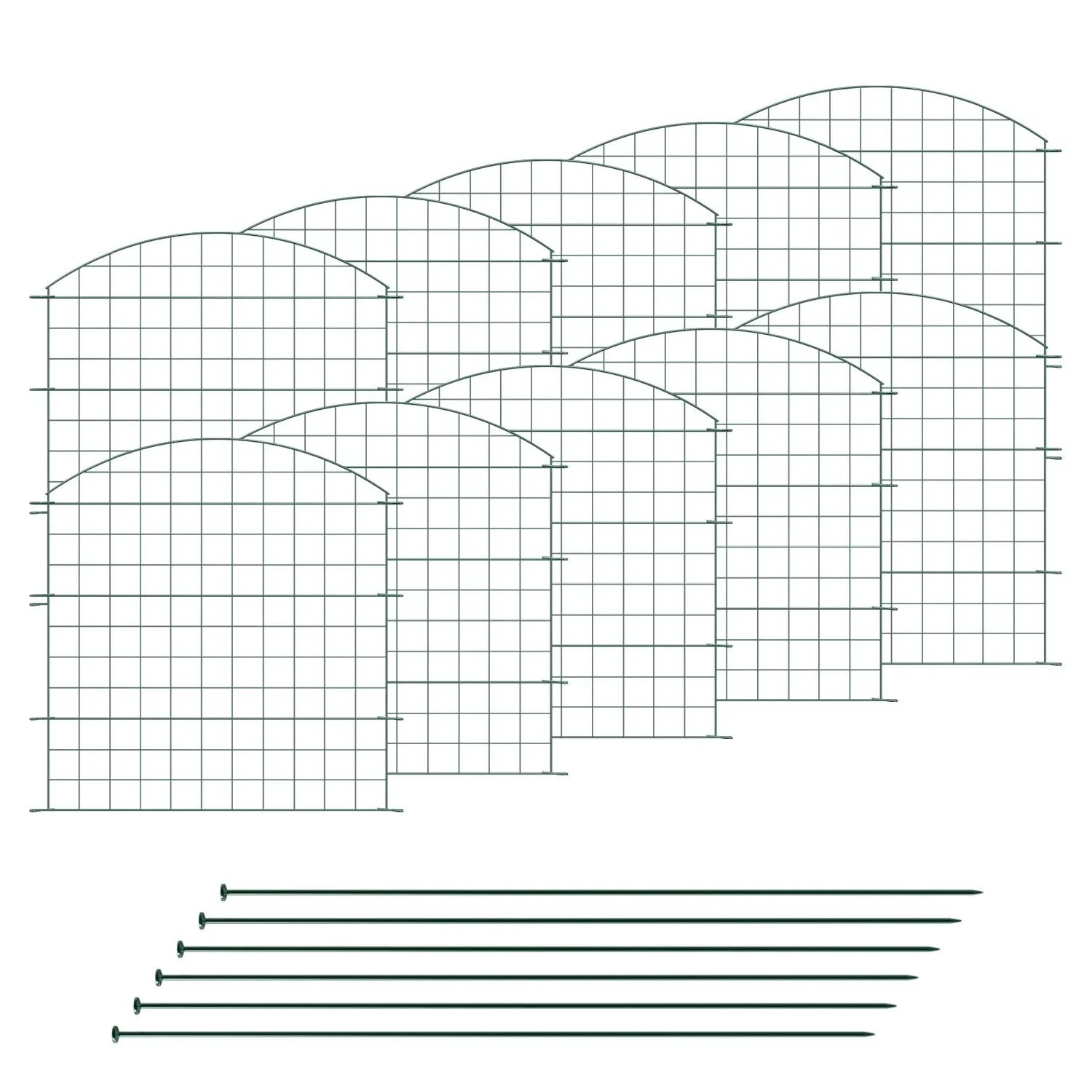 VERDOBA Teichzaun Gartenzaun Hundezaun Metall Gitterzaun aus Zaunelementen günstig online kaufen