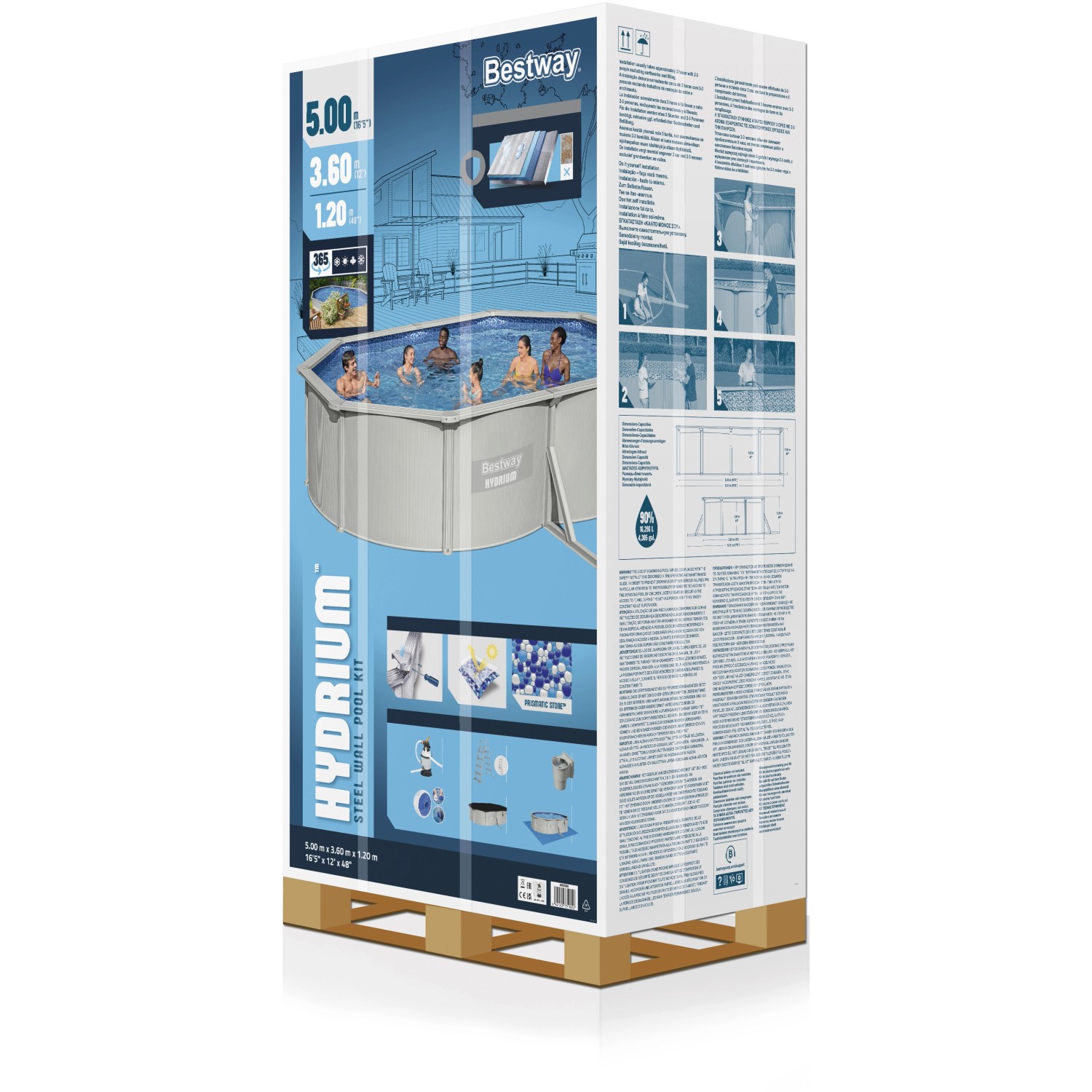 Bestway Hydrium Stahlwandpool Komplett-Set m.Sandfilteranlage ...