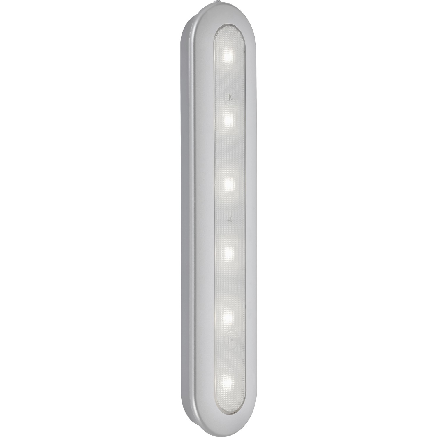 Briloner LED-Push-Light Row 30,5 x 6,3 cm Mobil Silber