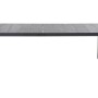 Rechteckiger, grauer Siena Garden Gartentisch Silva aus Aluminium und Keramik, 100x220 cm.