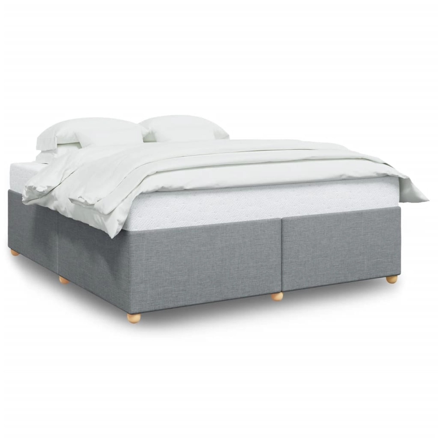 vidaXL Bettgestell ohne Matratze Hellgrau 180x200 cm Stoff 3284750 günstig online kaufen