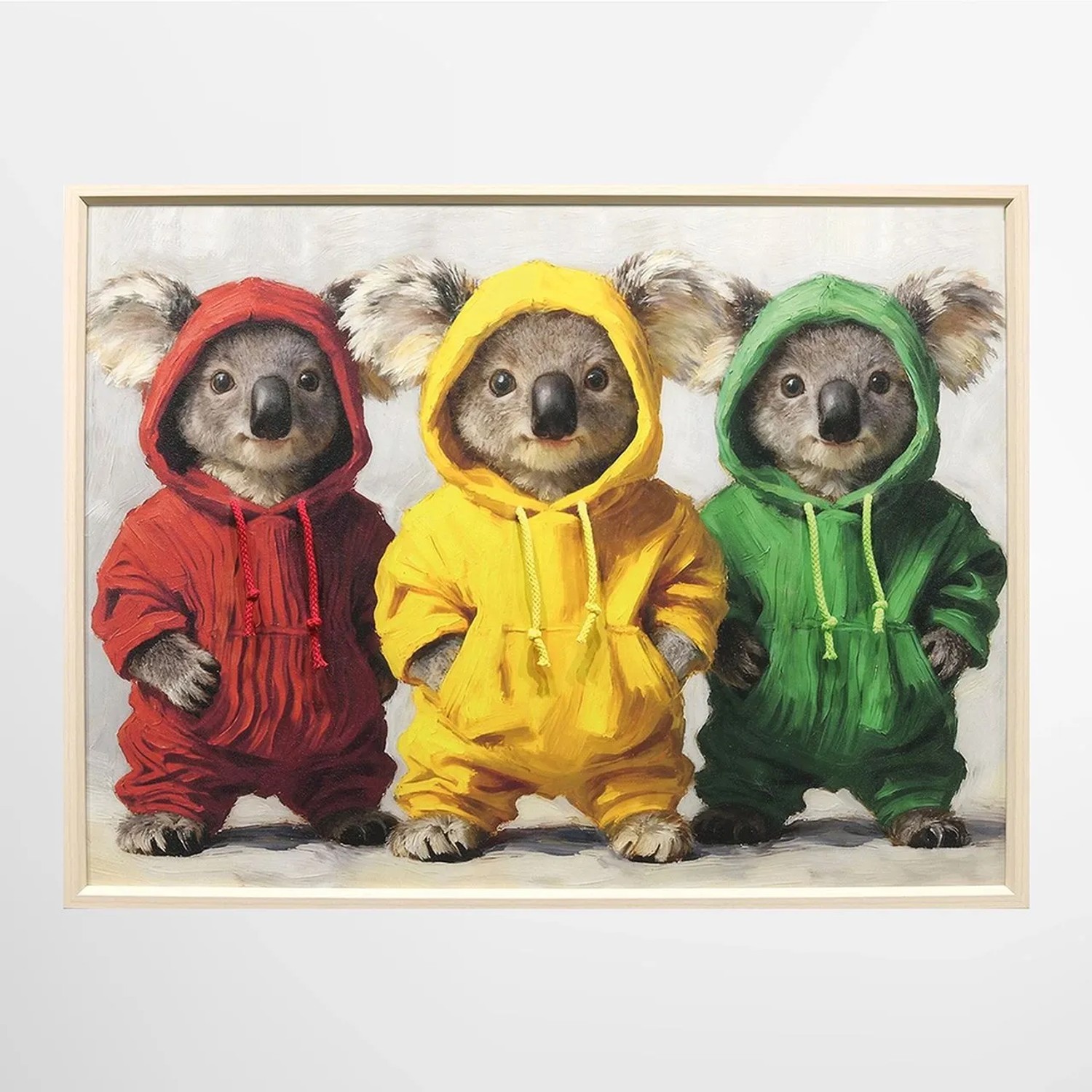 ArtUniverse Leinwandbild Kordelzug Tiny Hoodie Gang 60 x 80 cm