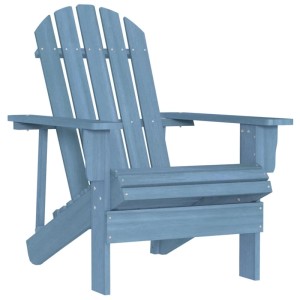 vidaXL Adirondack-Gartenstuhl Massivholz Tanne Blau 315875
