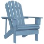 vidaXL Adirondack-Gartenstuhl Massivholz Tanne Blau 315875