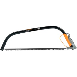 Fiskars Bügelsäge SW31, 24 Zoll, mit ergonomischem Griff und speziellem Sägeblatt für feuchtes Holz.