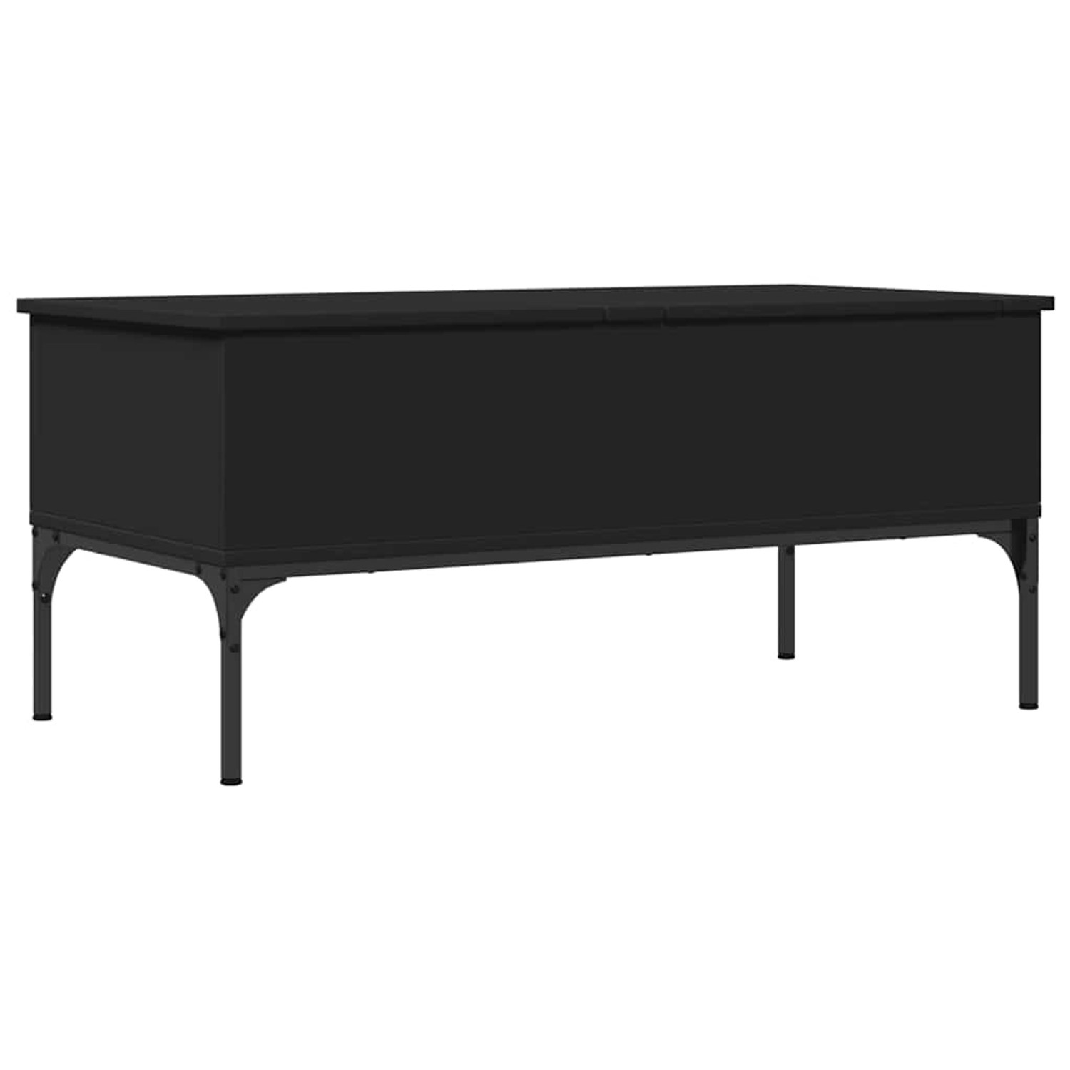 vidaXL Couchtisch Schwarz 100x50x45 cm Holzwerkstoff und Metall 845411 günstig online kaufen