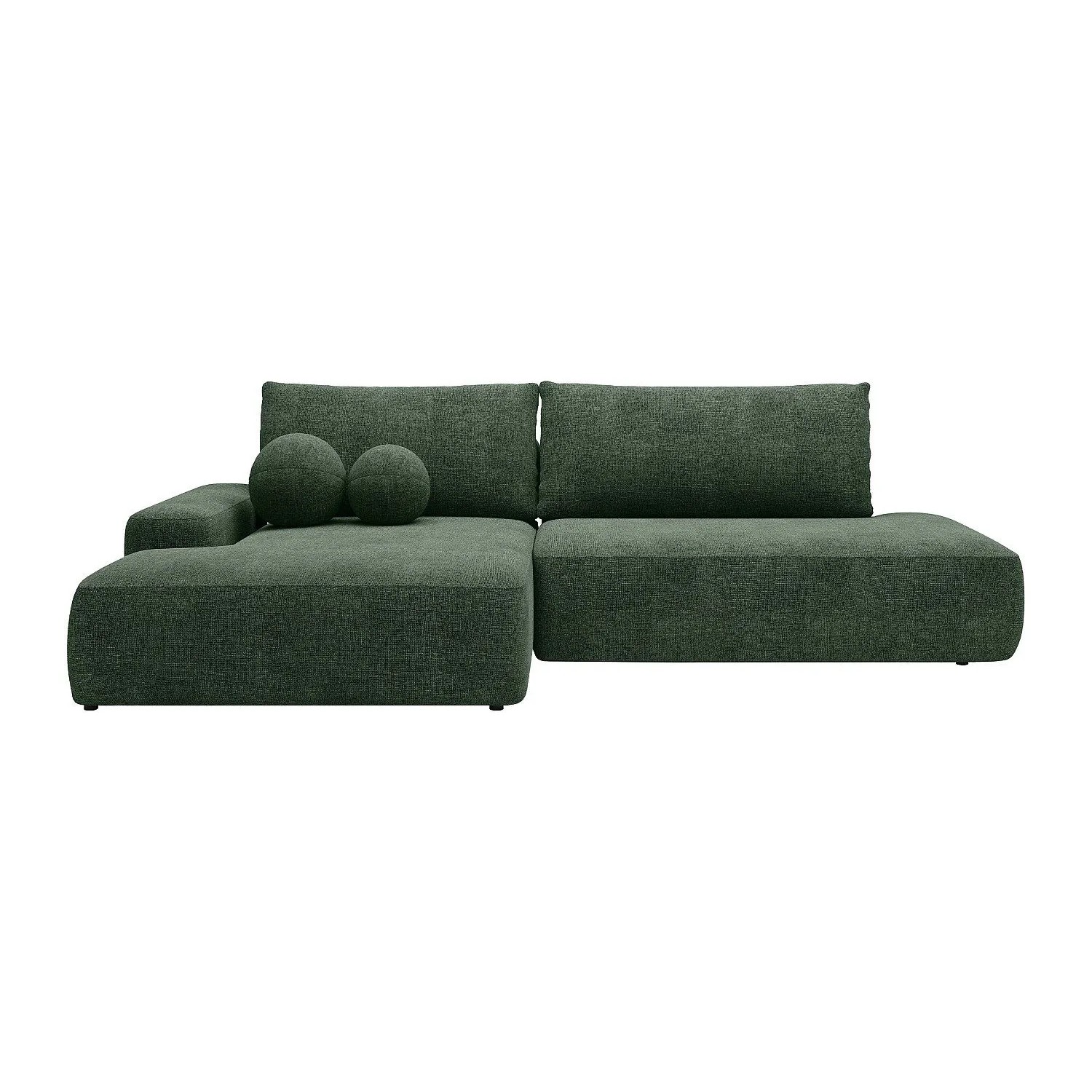 Vente-unique Schlafsofa Daviso Tannengrün 276 cm