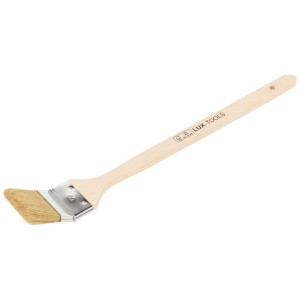 LUX Eckenpinsel Dispersion 60 mm mit hellem Holzstiel und Chinaborsten für Dispersionsfarben.