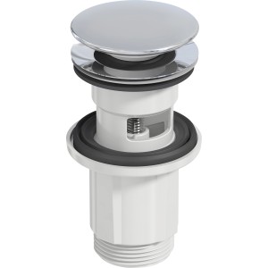 Prevex Pop-Up-Ventilset 1 1/4 aus Edelstahl für Waschbecken.