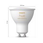 Philips Hue GU10 LED Spot, 4,2W, Doppelpack. Smarte Leuchte mit Weißtönen, dimmbar.
