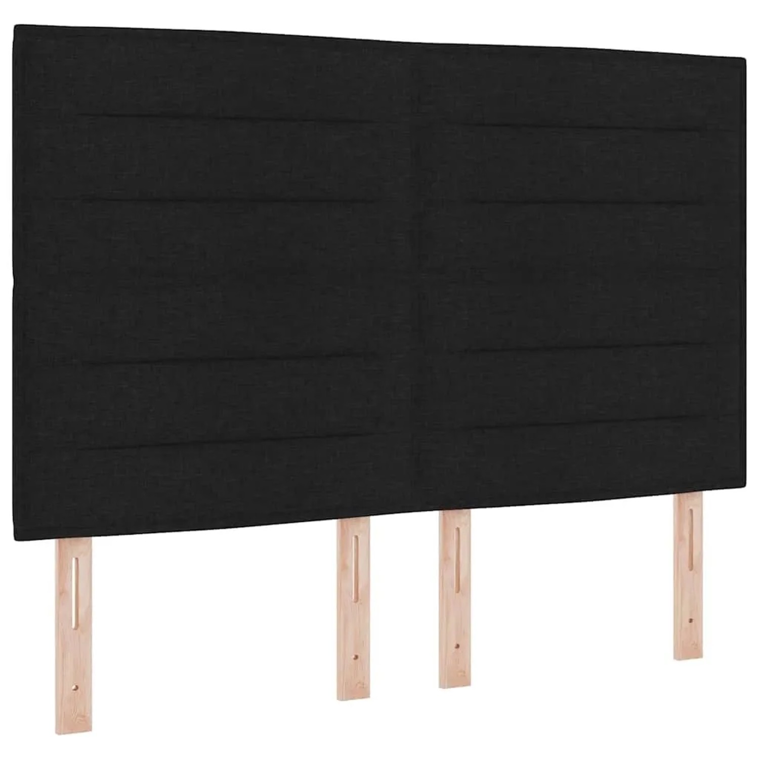 vidaXL Kopfteil mit Kopfteil Schwarz 144 cm Kunstleder 3337686