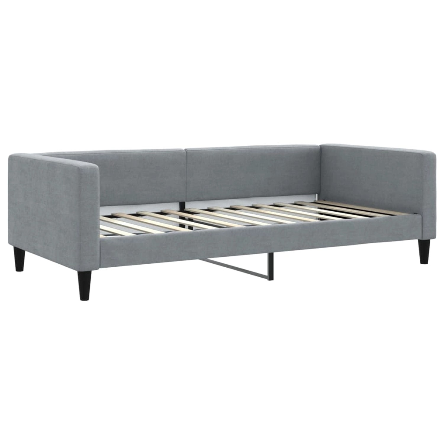 vidaXL Tagesbett Hellgrau 100x200 cm Stoff1843716