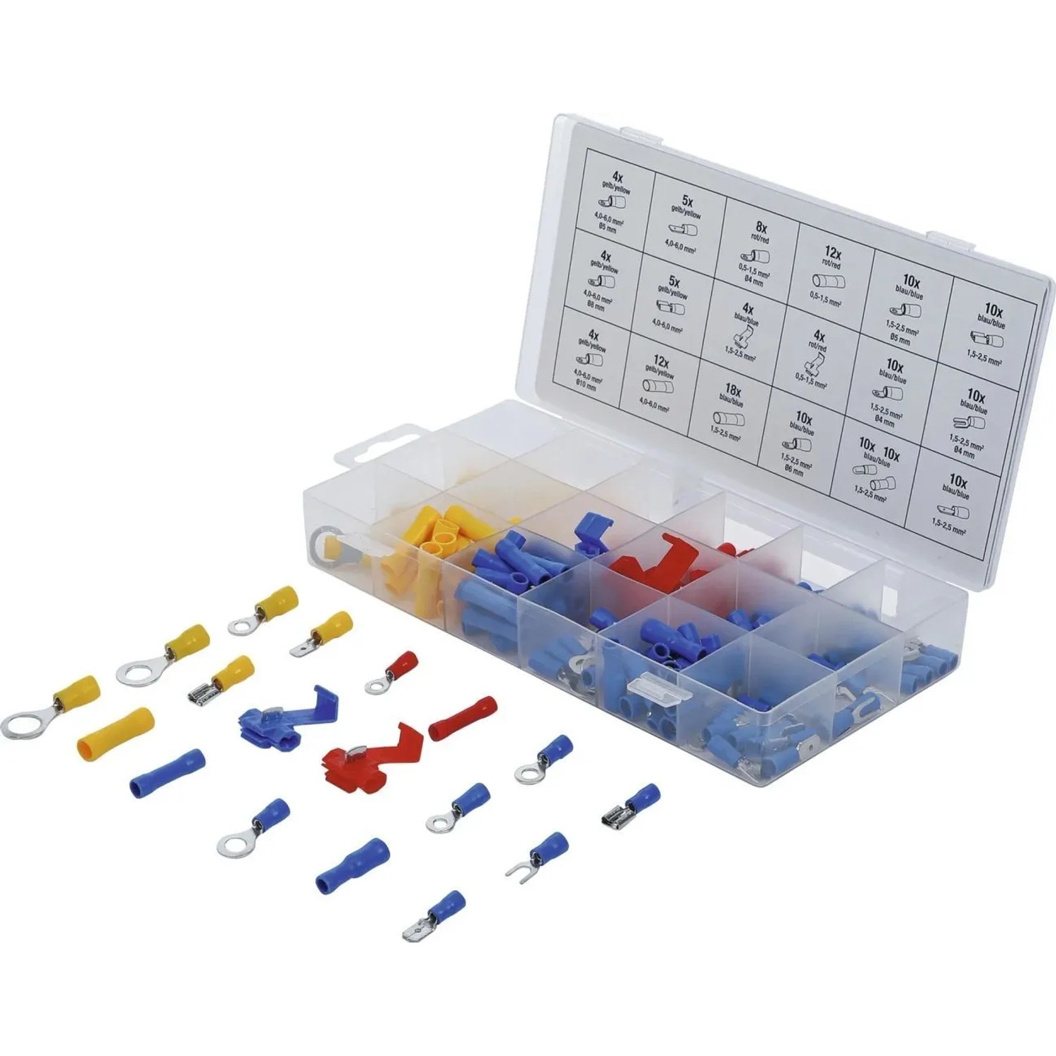 Thumbnail - Westfalia Kabelschuh-Sortiment 160-Teilig für 0,25-6 Mm²