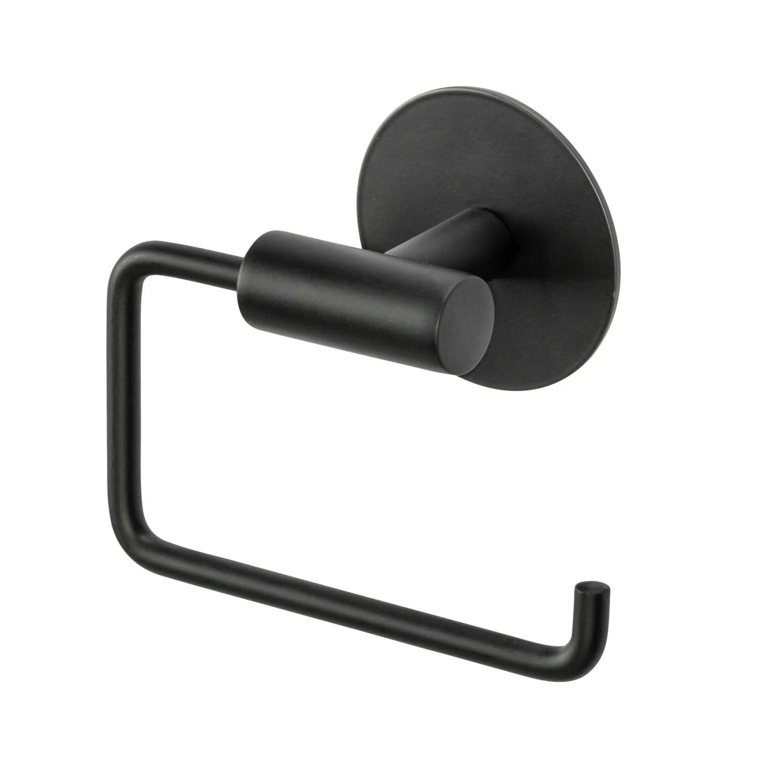 Schöner Wohnen Toilettenpapierhalter Meleto in Schwarz, Wandmontage.