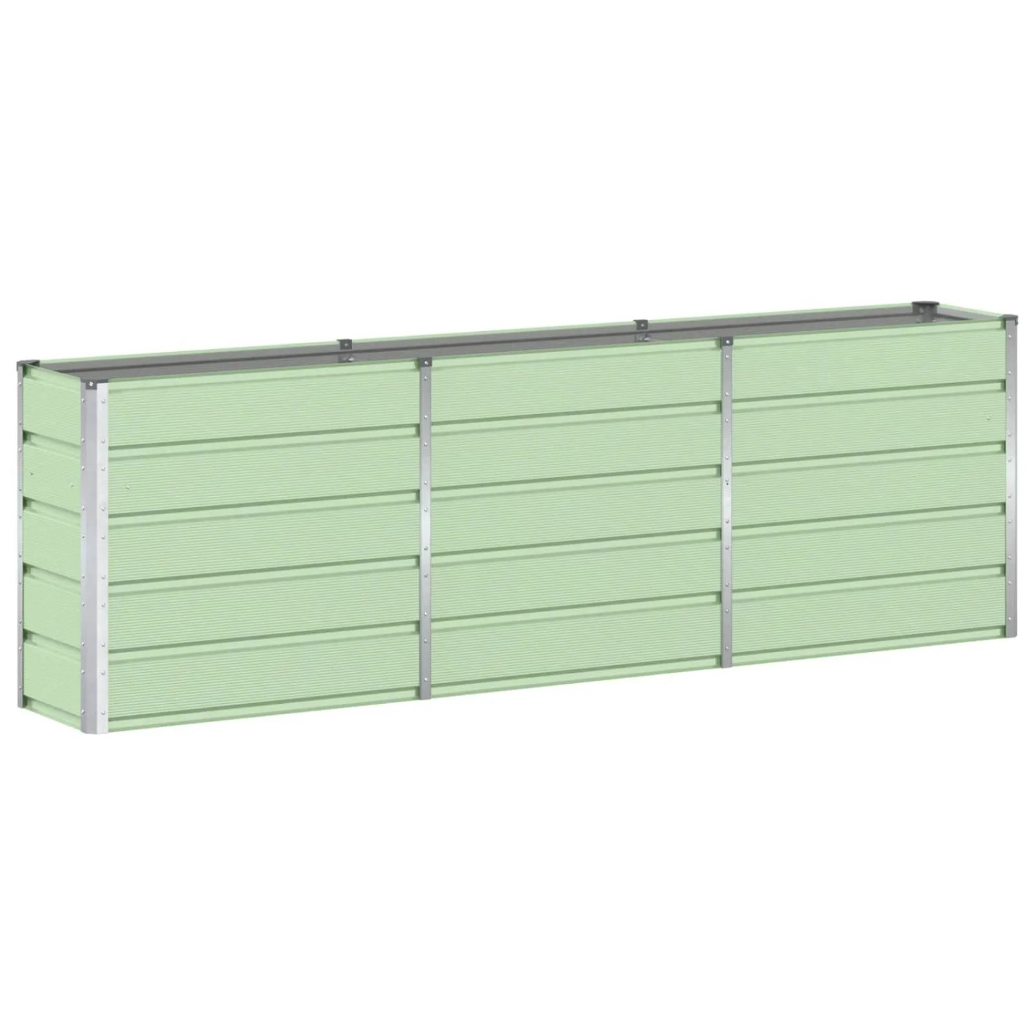 vidaXL Pflanzkübel Grün 160 x 40 x 75 cm Stahl 42018241