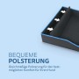 Bestlivings faltbares Hundebett/Katzenbett blau, gepolstert, für Reisen geeignet.