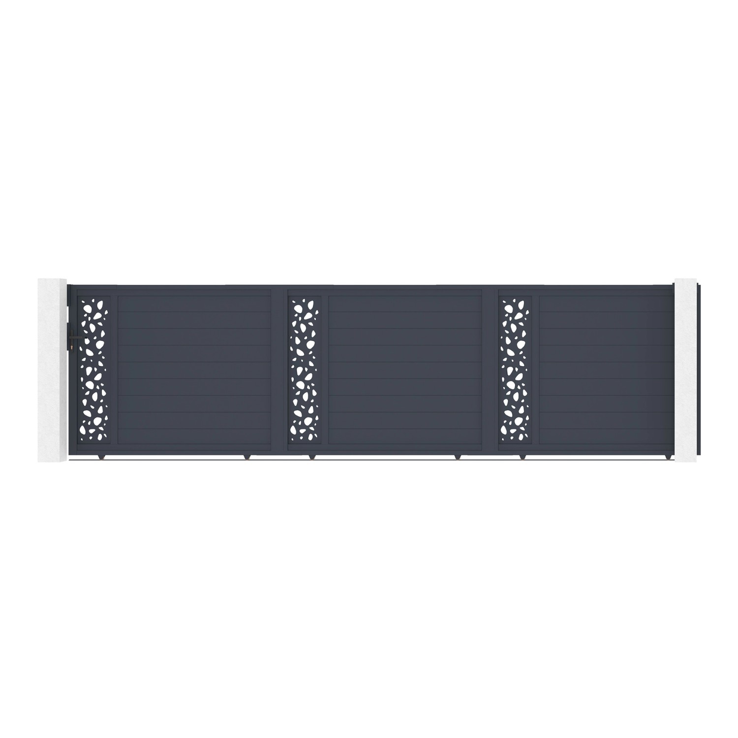 Casanoov Schiebetor 6M Sunny H 160 Graues Aluminium günstig online kaufen