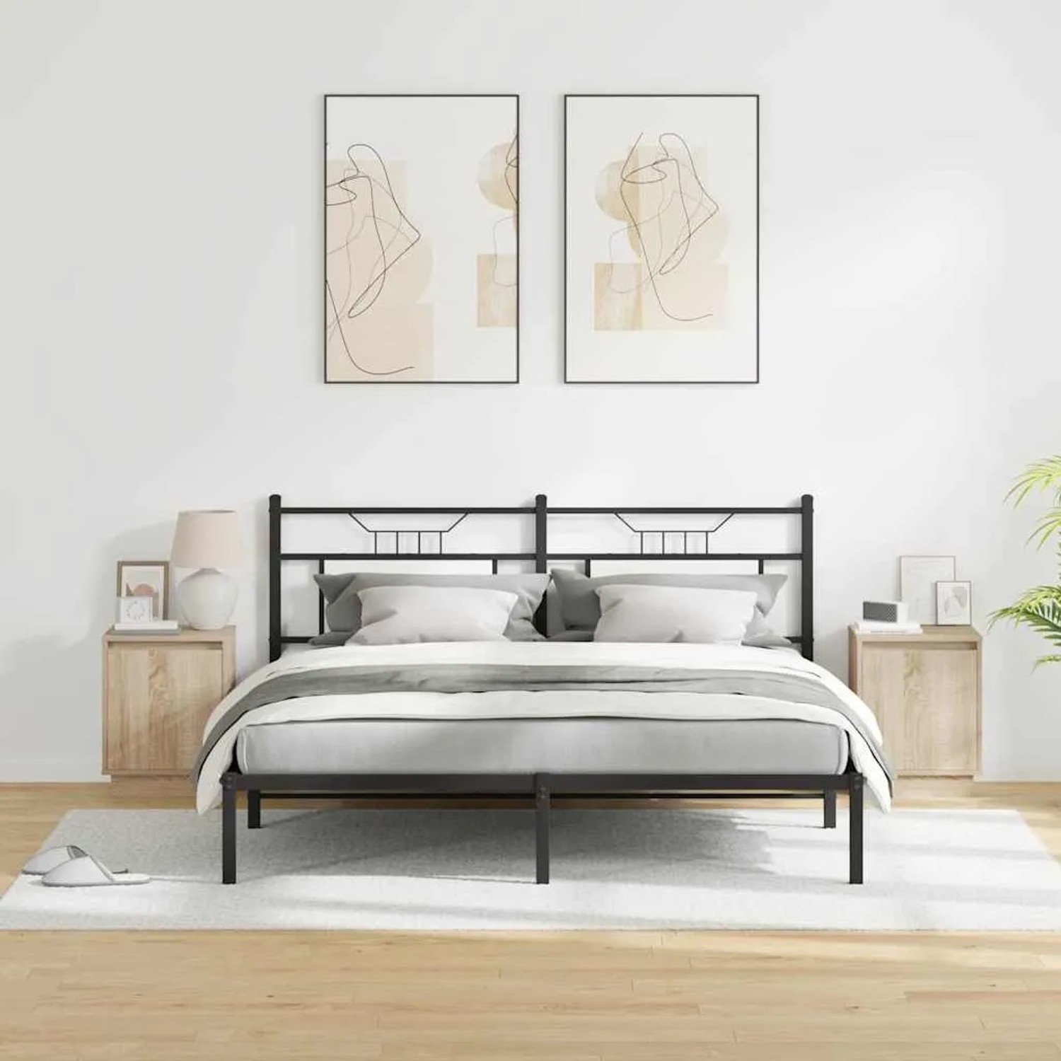 vidaXL Nachttisch 2 Stk Sonoma-Eiche 39 x 34,5 x 50 cm Holzwerkstoff 869599_4