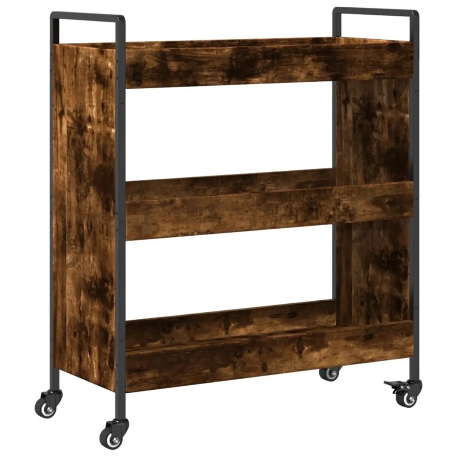 vidaXL Küchenwagen Räuchereiche 70x30x82 cm Holzwerkstoff 842318