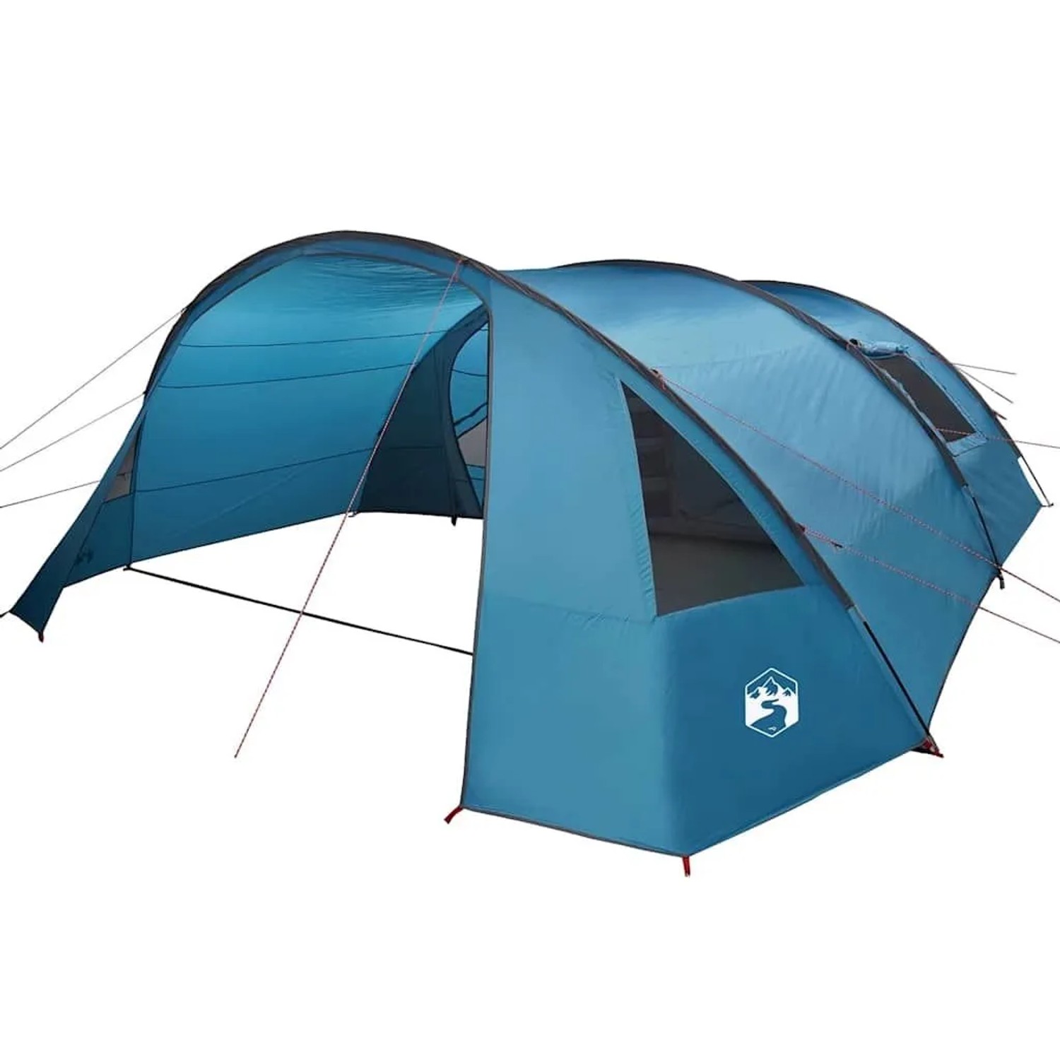 vidaXL Tunnelzelt mit Dach Blau und Grau 700 x 590 x 215 cm 42004048