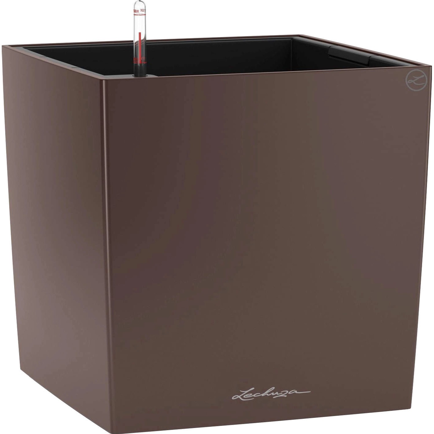 Lechuza Pflanzgefäß Cube Premium 30 cm x 30 cm Espresso metallic günstig online kaufen