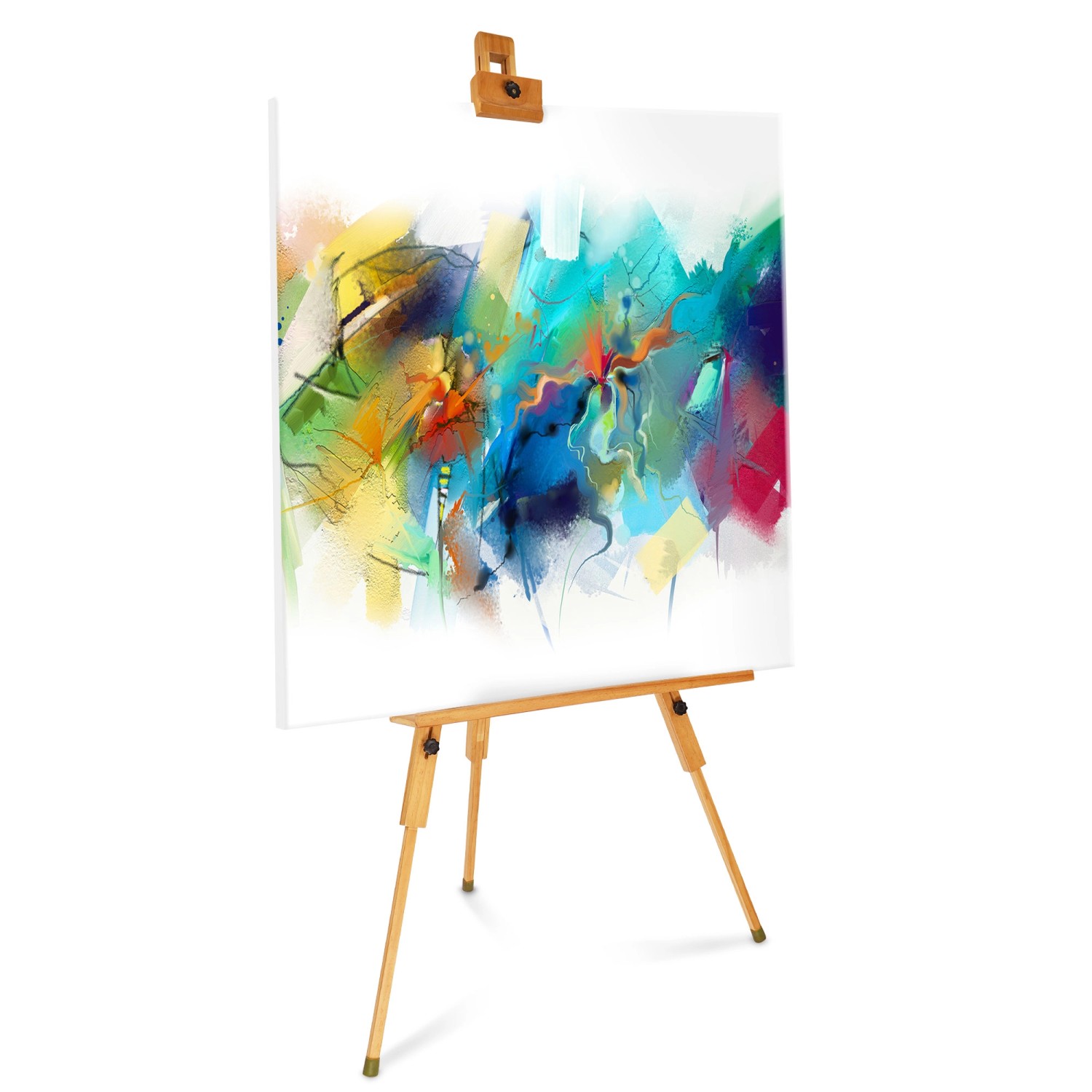 Artina Staffelei Saint-Tropez aus Buchenholz mit Leinwand, ideal zum Malen im Freien.