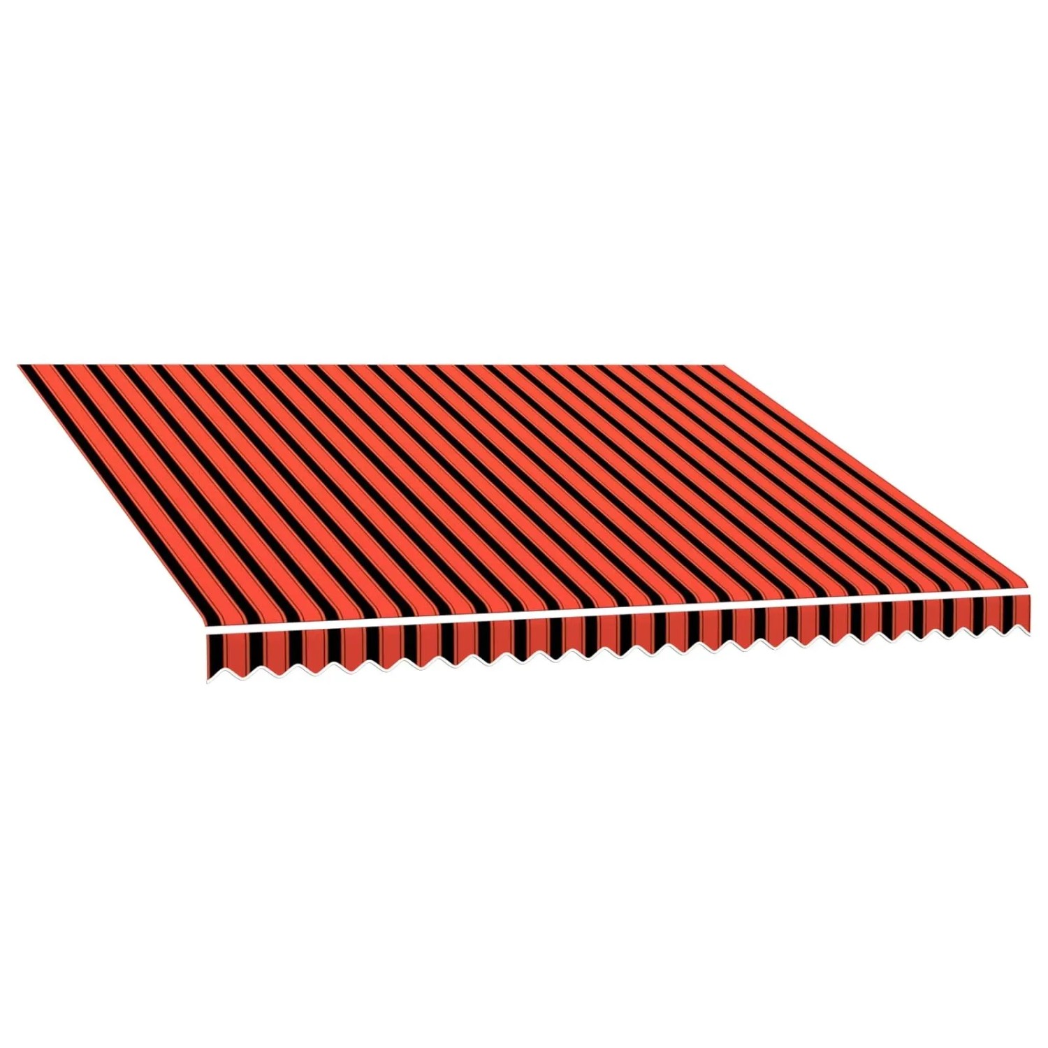 vidaXL Markisenersatzstoff Orange und Braun 350 x 250 cm Polyester 3444238