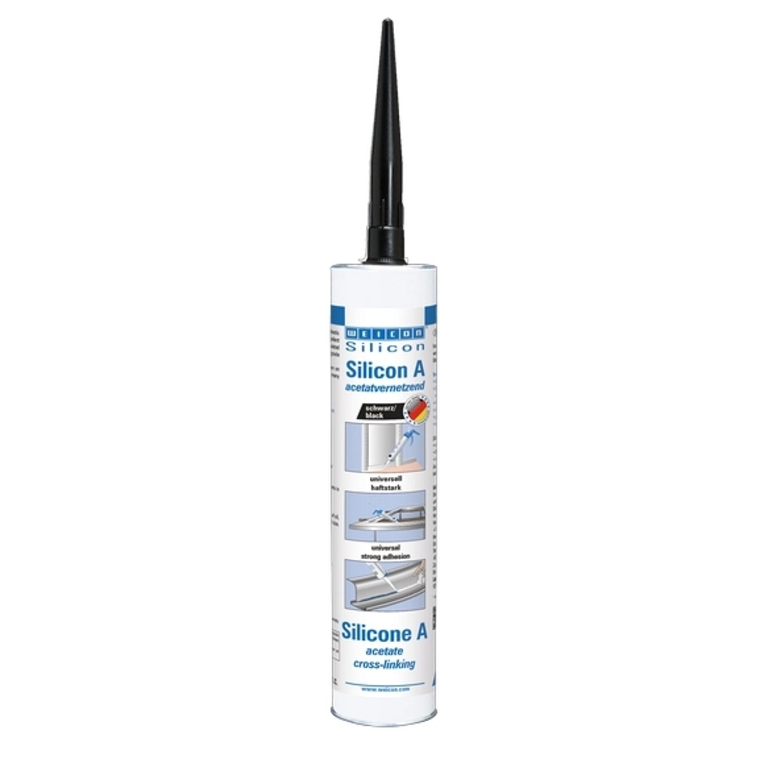 WEICON Silicon A        310 ml Schwarz