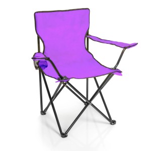 BigDean Faltstuhl Lila Purple Campingstuhl Anglerstuhl Mit Getränkehalter Tragetasche Anglersessel Klappbar Klappstuhl Gartenstuhl Faltstuhl