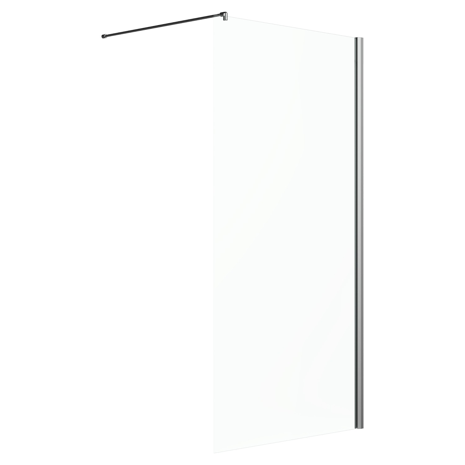 Duschabtrennung Brava Frame Walk-In Chrom 120 cm x 200 cm DIN R günstig online kaufen