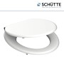 Schütte WC-Sitz Spirit White aus MDF mit Absenkautomatik, O-Form.