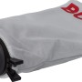 Bosch Staubbeutel für Sägen und Schleifer, weißer Stoffbeutel mit rotem Logo und schwarzem Adapter.