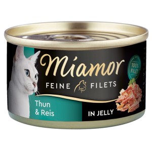 Miamor Katzen-Nassfutter: Dose mit Thunfisch und Reis in Jelly, 100g.