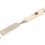 LUX Stechbeitel 35 mm mit Holzgriff, Chrom-Vanadium Stahl, für präzise Holzarbeiten.