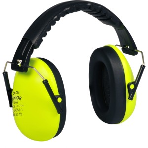 OX-ON Gehörschutz für Kinder, lime-grün, mit verstellbarem Kopfbügel für optimalen Komfort.