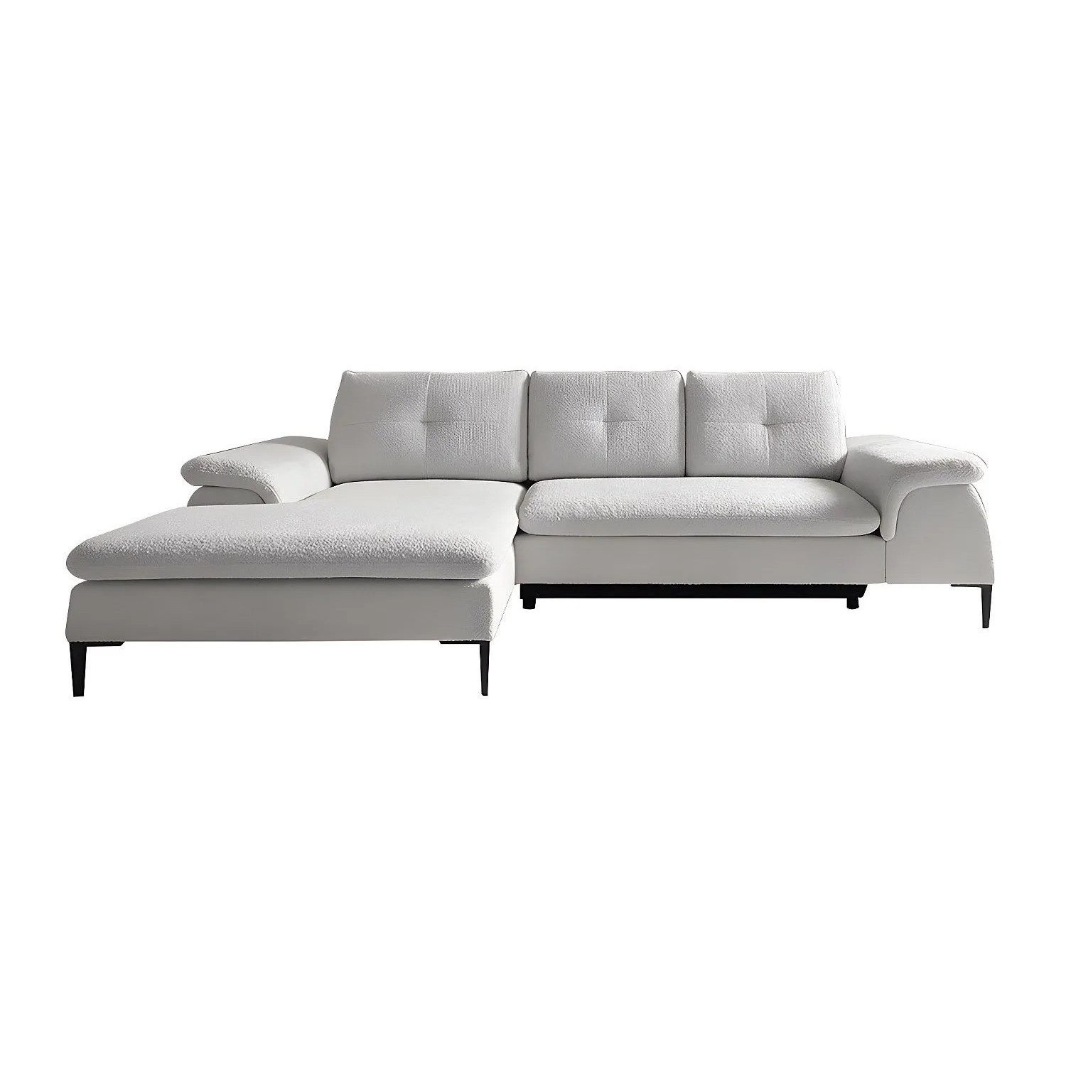 Vente-unique Schlafsofa Jolesa Weiß 268 cm