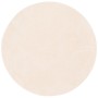Runder, beiger Fellteppich "Pergamon Luxus Super Soft" (120x120cm).