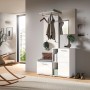 Inn.Furn Garderobenpaneel Weiß 55 cm mit Kleiderstange Grazie_7