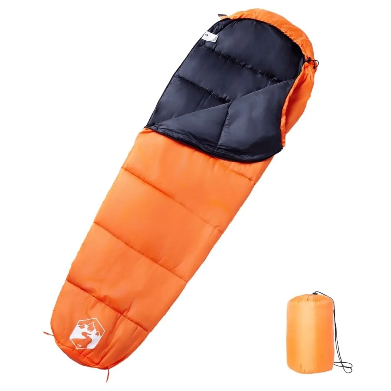 vidaXL Mumienschlafsack für Erwachsene Camping 3 Jahreszeiten 94512