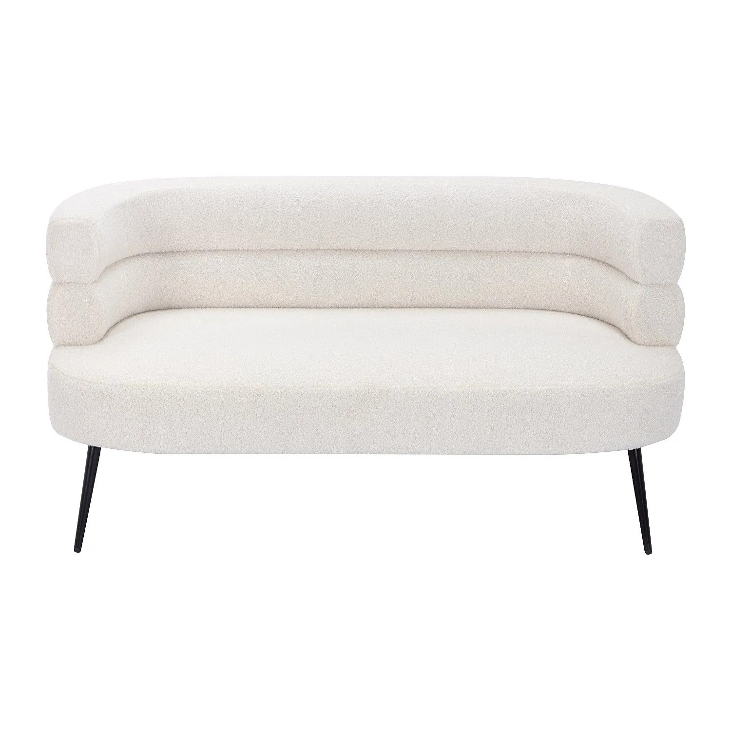 Vente-unique Sofa Ohne Schlafmöglichkeit Camedo Weiß 145 cm
