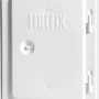Weiße Firefix Kamintür, pulverbeschichtet, für Kamin- und Ofenzubehör.